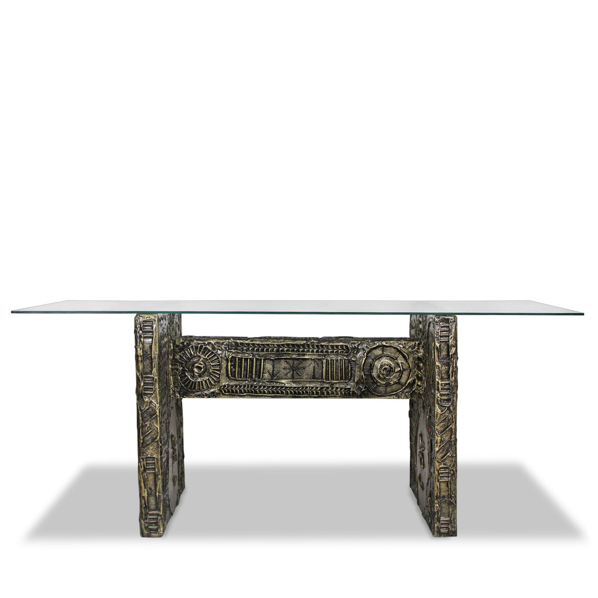 1960s Adrian Pearsall for Craft Associates Brutalist Glass Dining Table
