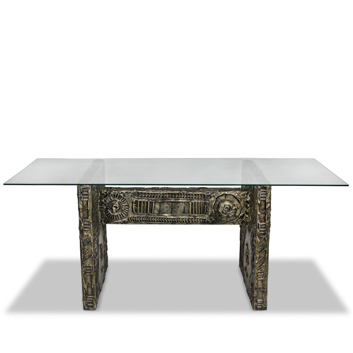 1960s Adrian Pearsall for Craft Associates Brutalist Glass Dining Table