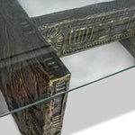 1960s Adrian Pearsall for Craft Associates Brutalist Glass Dining Table