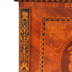 19th C Magglioni Bar Credenza with Walnut Veneer & Marble Top