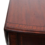19th Century Mahogany and Satinwood Inlay Pembroke Drop Leaf Side Table