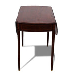 19th Century Mahogany and Satinwood Inlay Pembroke Drop Leaf Side Table