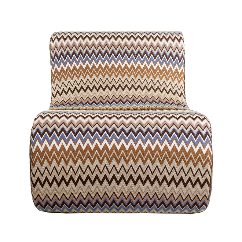 Virgola Multi-Color Zigzag Lounge Chair by Missoni Home