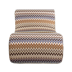 Virgola Multi-Color Zigzag Lounge Chair by Missoni Home