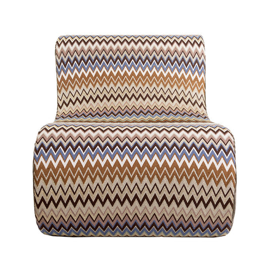 Virgola Multi-Color Zigzag Lounge Chair by Missoni Home