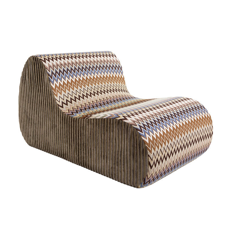 Virgola Multi-Color Zigzag Lounge Chair by Missoni Home