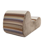 Virgola Multi-Color Zigzag Lounge Chair by Missoni Home