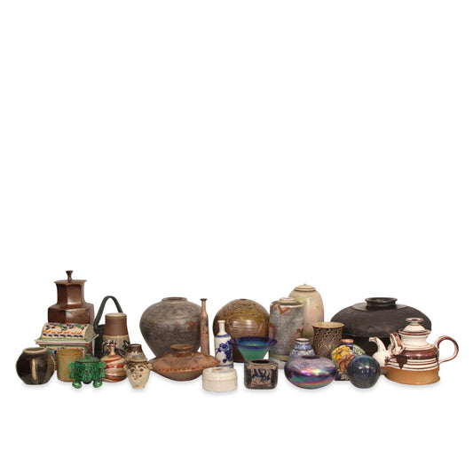 27 Pieces of Assorted Antique and Vintage Pottery
