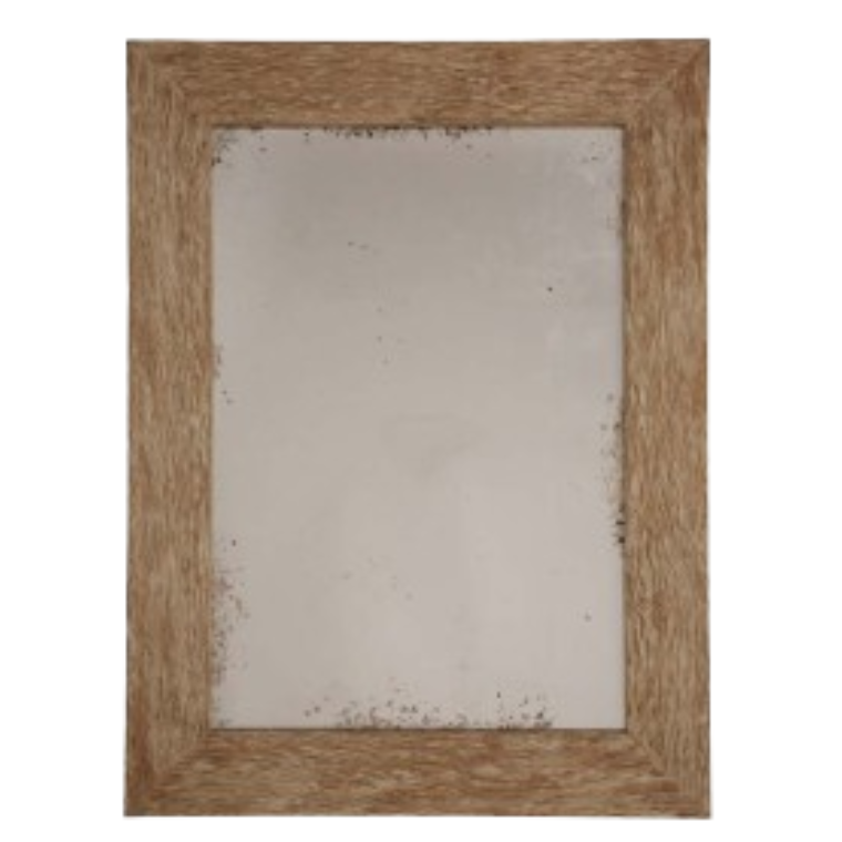 Niermann Weeks Sutton Antiqued Cerused Oak Mirror