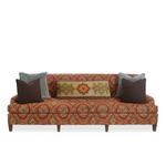 Jonas NY Upholsterer Monte Carlo Sofa with Bursa Suzani Fabric & Custom Pillows