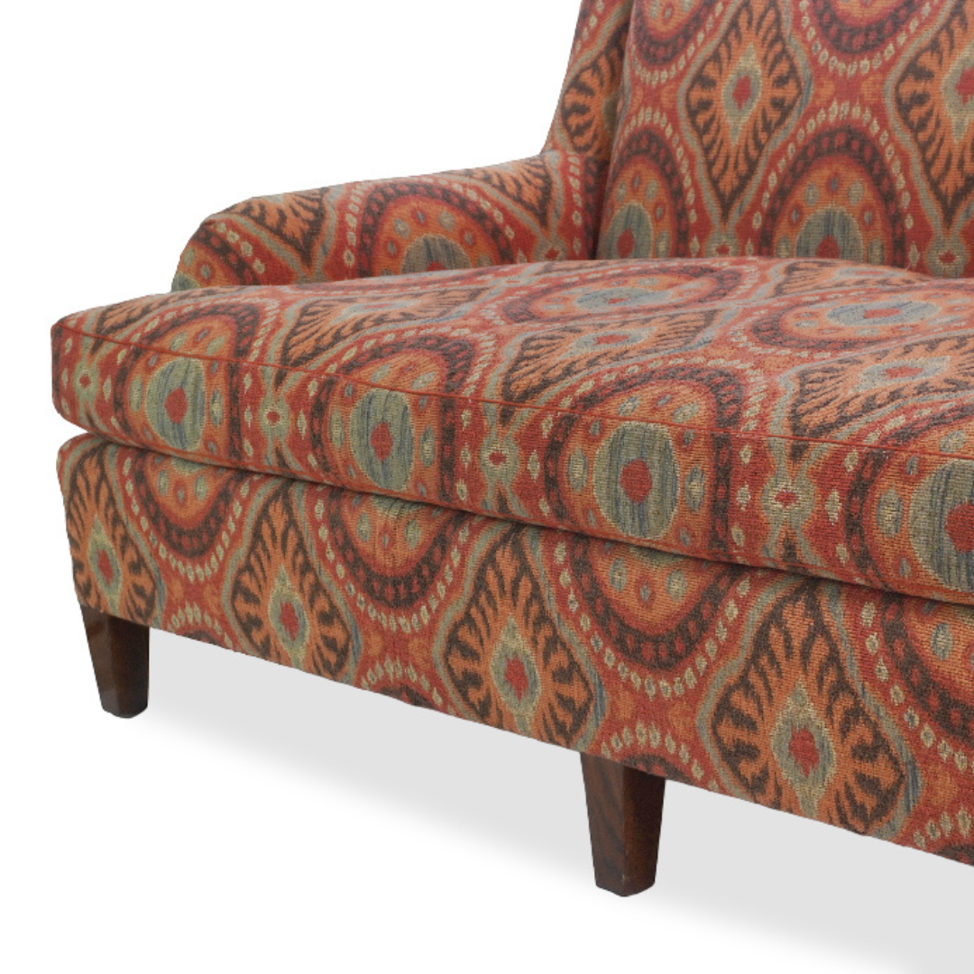 Jonas NY Upholsterer Monte Carlo Sofa with Bursa Suzani Fabric & Custom Pillows