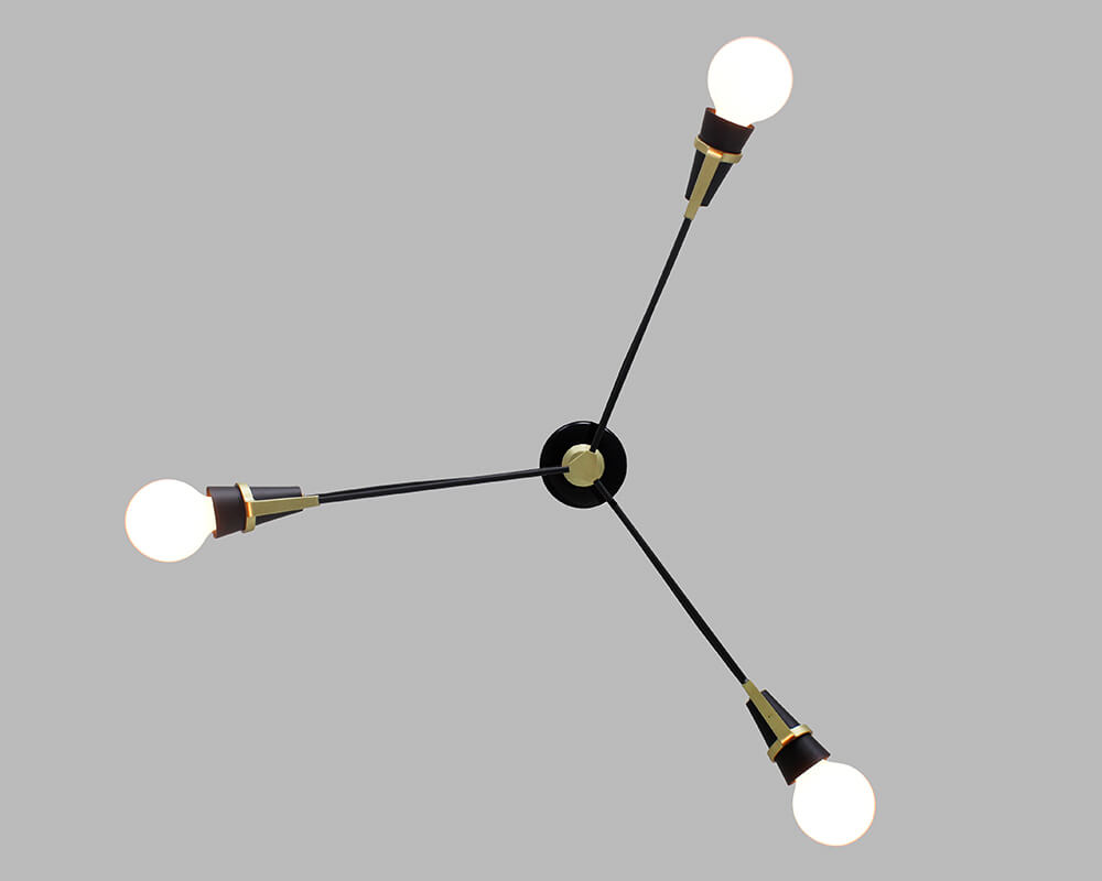 Ravenhill Studio  Church 3 Arm Pendant Light (Brand New- 71 Available)