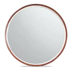 Acacia Wood Round Wall Mirror 40 from CB2