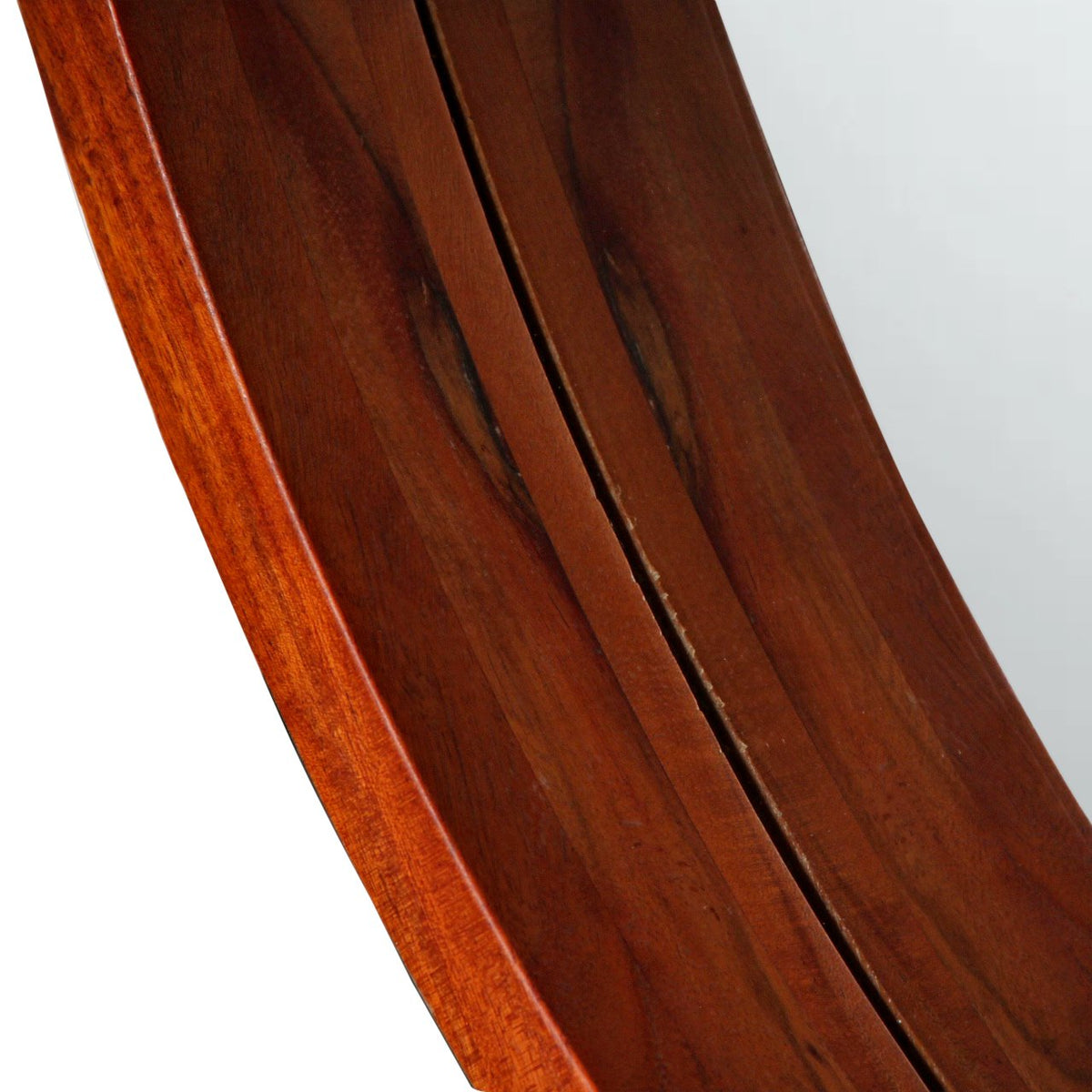 Acacia Wood Round Wall Mirror 40 from CB2