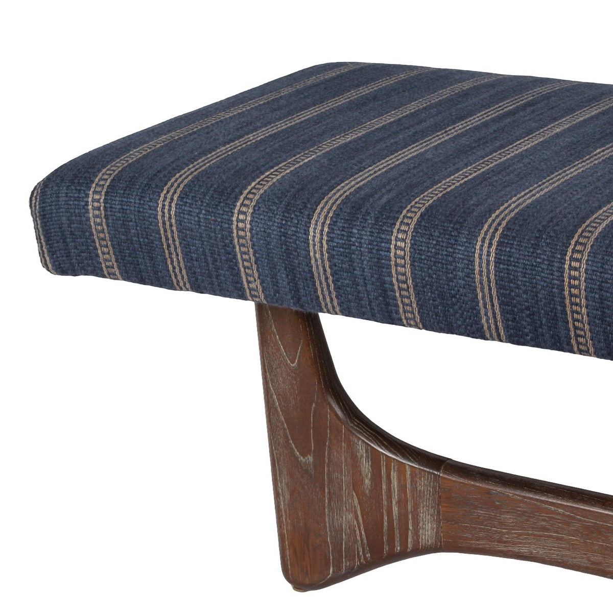 Adrian Pearsall Style Sculptural Walnut Bench