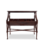 Antique Victorian Style Mahogany Library Book Trough or Record Stand