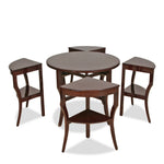 Antique Art Deco Nesting Walnut Tables C1930s