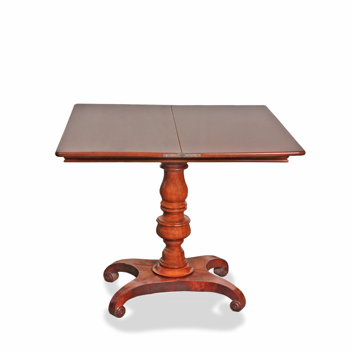 Antique Austrian Mahogany Foldable Game Table