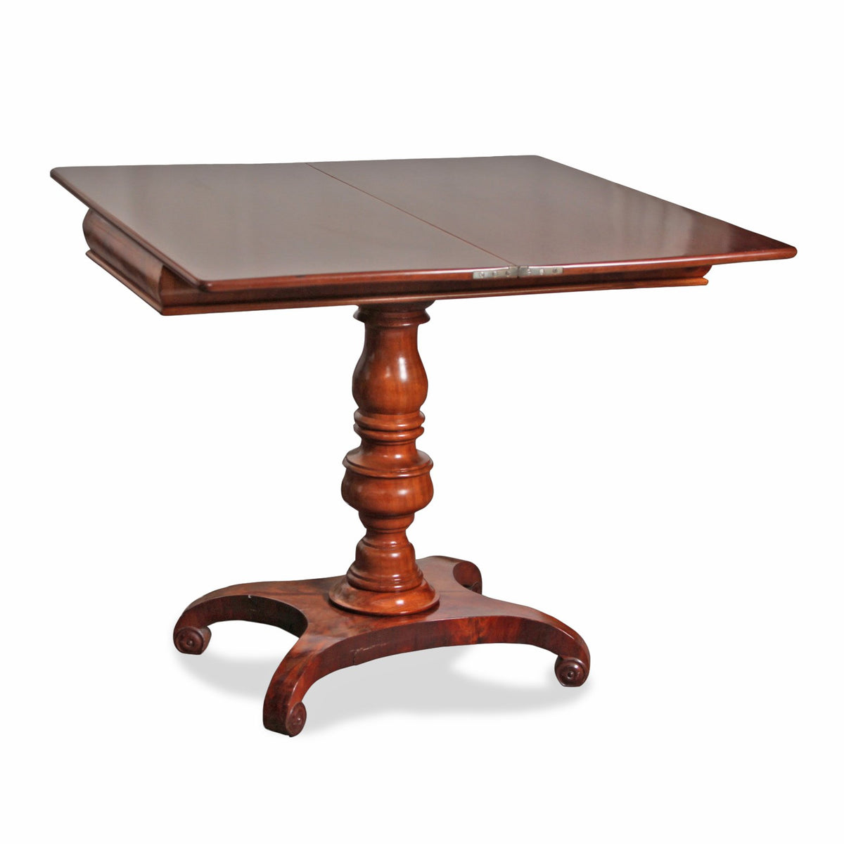 Antique Austrian Mahogany Foldable Game Table