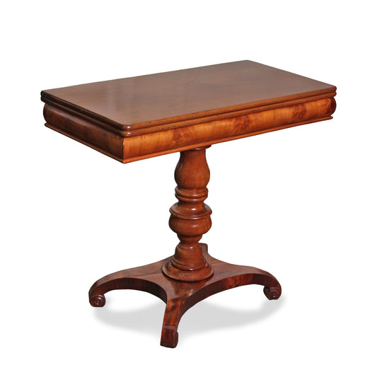 Antique Austrian Mahogany Foldable Game Table
