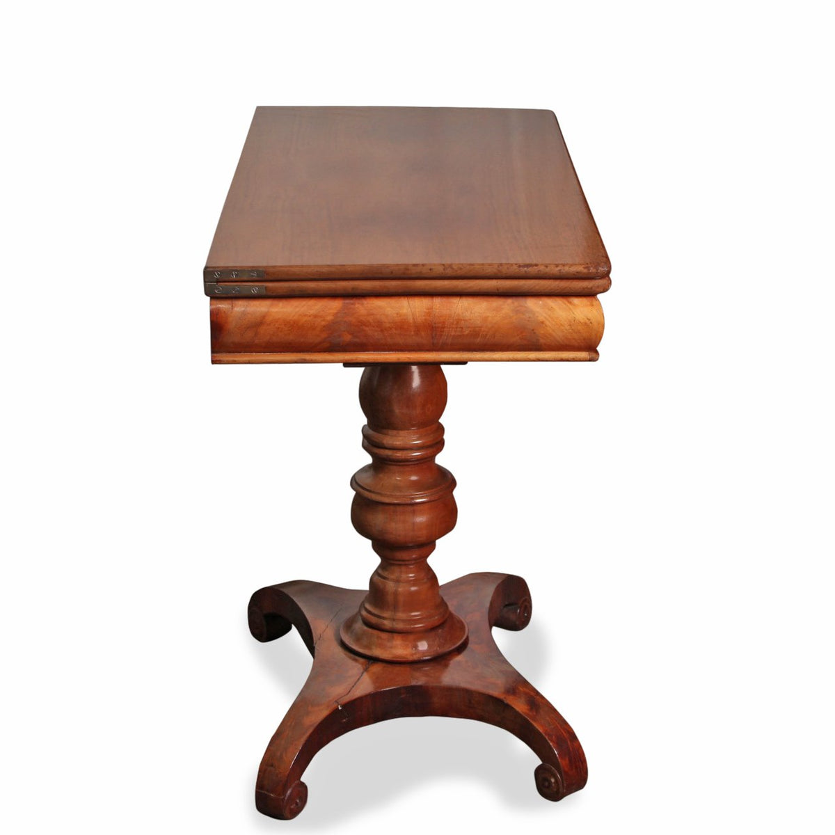 Antique Austrian Mahogany Foldable Game Table