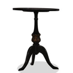 Antique Chinese Chinoiserie Ebonised and Lacquered Side Table