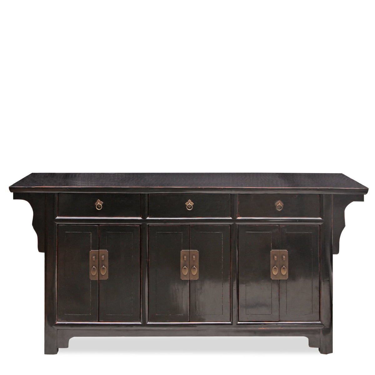 Antique Chinese Sideboard or Media Cabinet, C 1860 from Hobei, Northern China