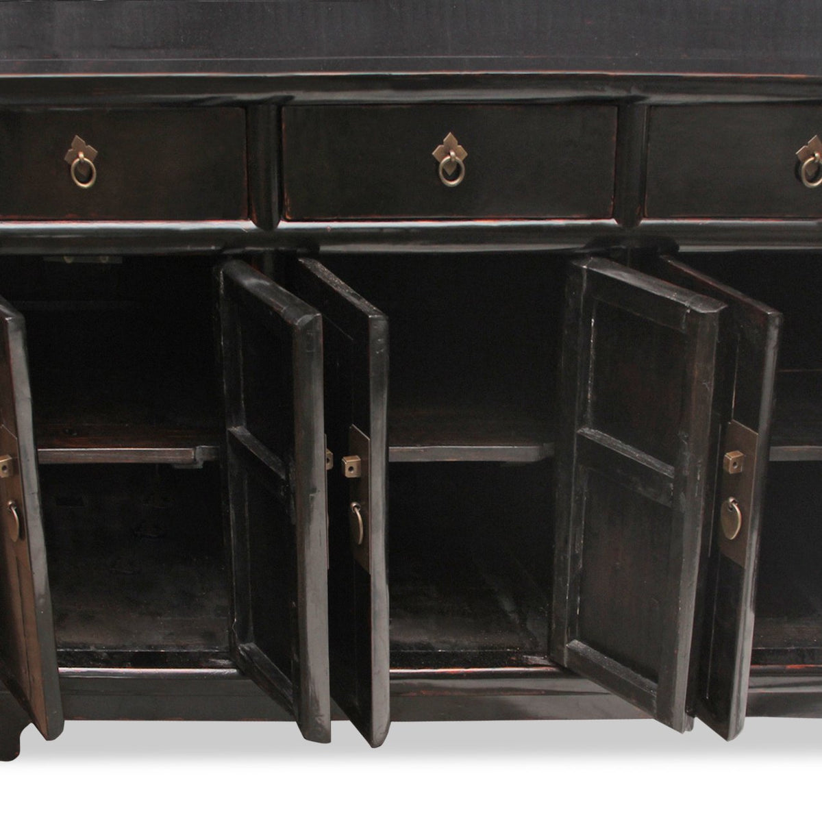 Antique Chinese Sideboard or Media Cabinet, C 1860 from Hobei, Northern China
