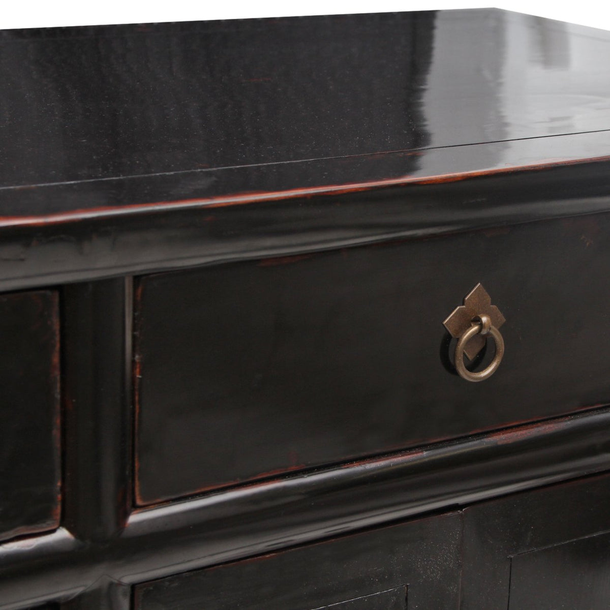 Antique Chinese Sideboard or Media Cabinet, C 1860 from Hobei, Northern China