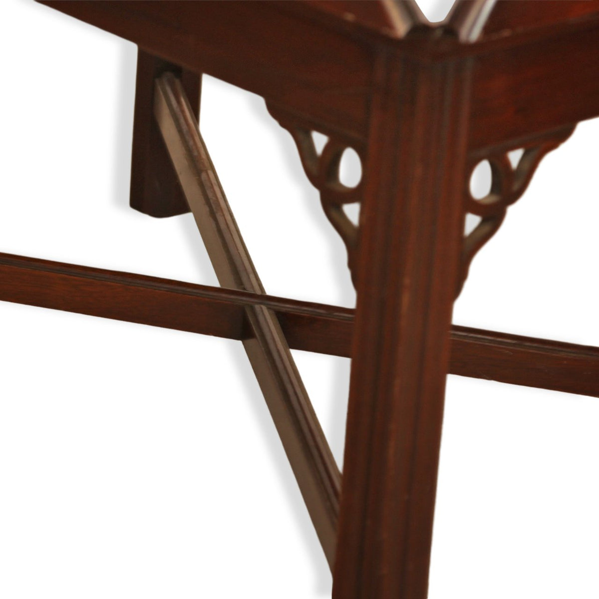 Antique Chippendale Style Mahogany Butler's Tray Coffee Table