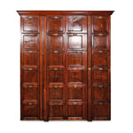 Antique Dutch Oak Locker Cabinet Post Office 1920s