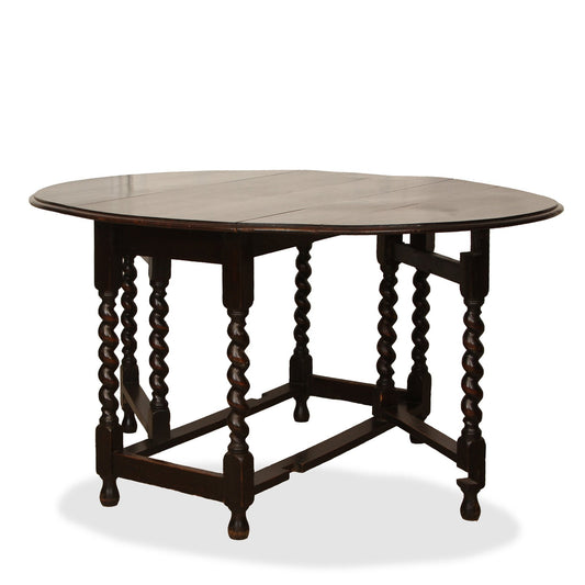 Antique English Oak Gateleg Table, 19thC