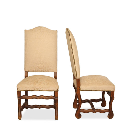 Antique French Louis XIII Style Chairs, Pair