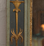 Antique French Louis XVI Hand Painted and Gilded Trumeau Versailles Mirror 19thC