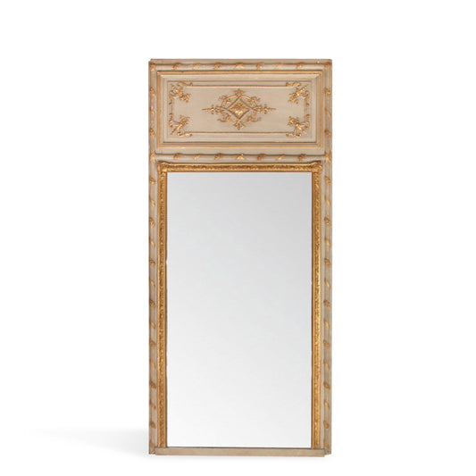Antique French Louis XVI Trumeau Mirror 19th Century