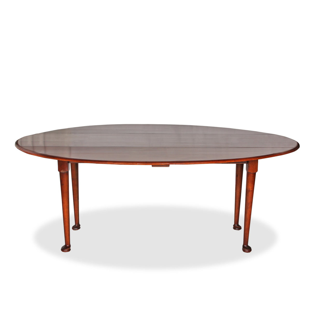 Antique George III Irish Mahogany Drop-Leaf Dining Table