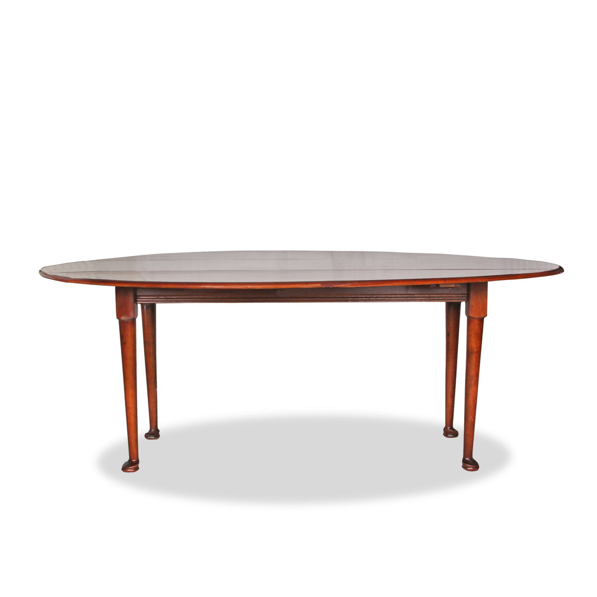Antique George III Irish Mahogany Drop-Leaf Dining Table