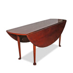 Antique George III Irish Mahogany Drop-Leaf Dining Table