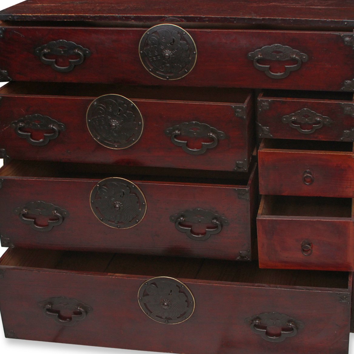 Antique Japanese Meiji Period in Sendai Isho-Dansu StyleTansu Clothing Chest, 19th C