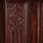 Antique Lord and Taylor hand Carved Oak Hutch Cabinet