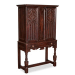 Antique Lord and Taylor hand Carved Oak Hutch Cabinet