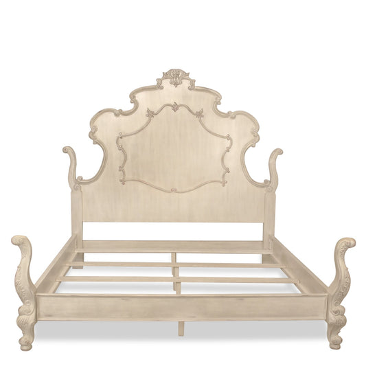Antique Louis XV Style King Size Bed Frame