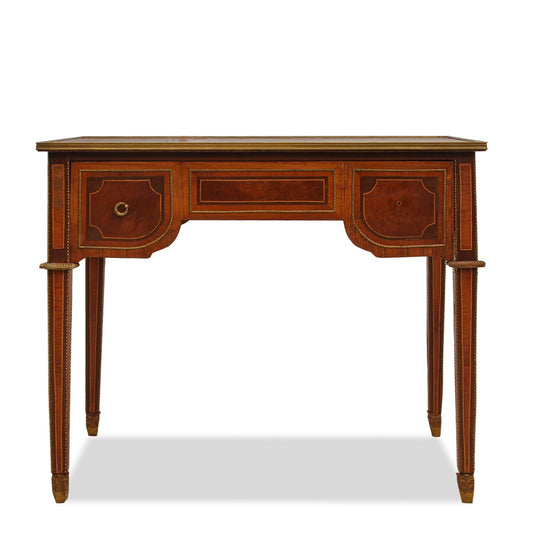 Antique Louis XVI Style Writing Desk With Marquetry