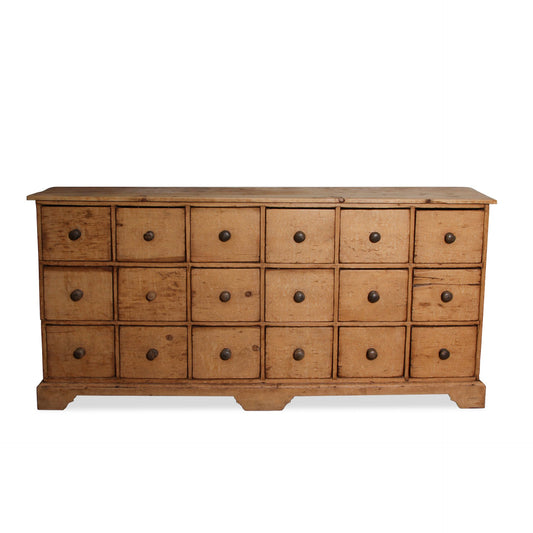 Antique Pine Pharmacy Farmhouse Counter Island