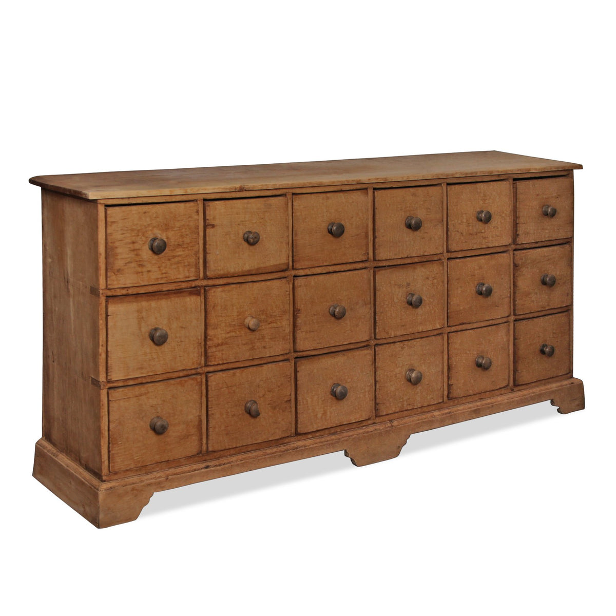 Antique Pine Pharmacy Farmhouse Counter Island