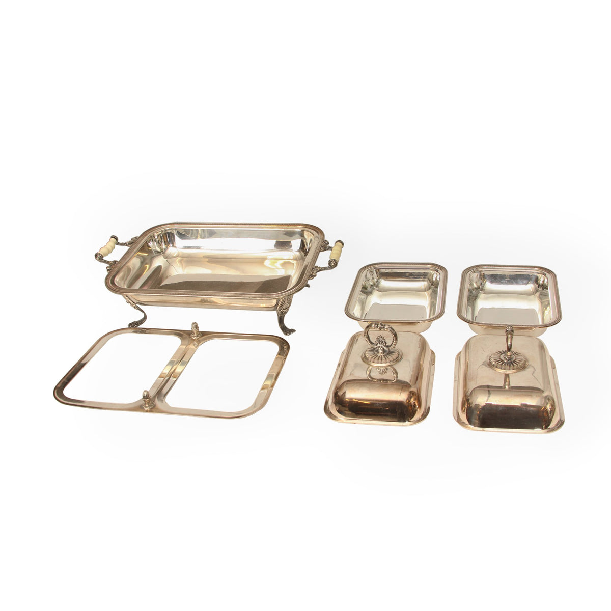 Antique Silver Plated Chafing Dish