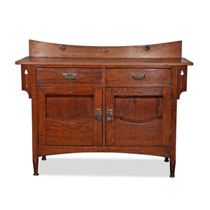 Antique Stickley Mission Oak Arts & Crafts Sideboard Buffet Server