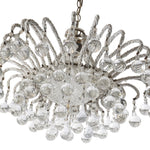 Antique Italian Micro Beaded and Glass Drops Chandelier, Circa 1920s
