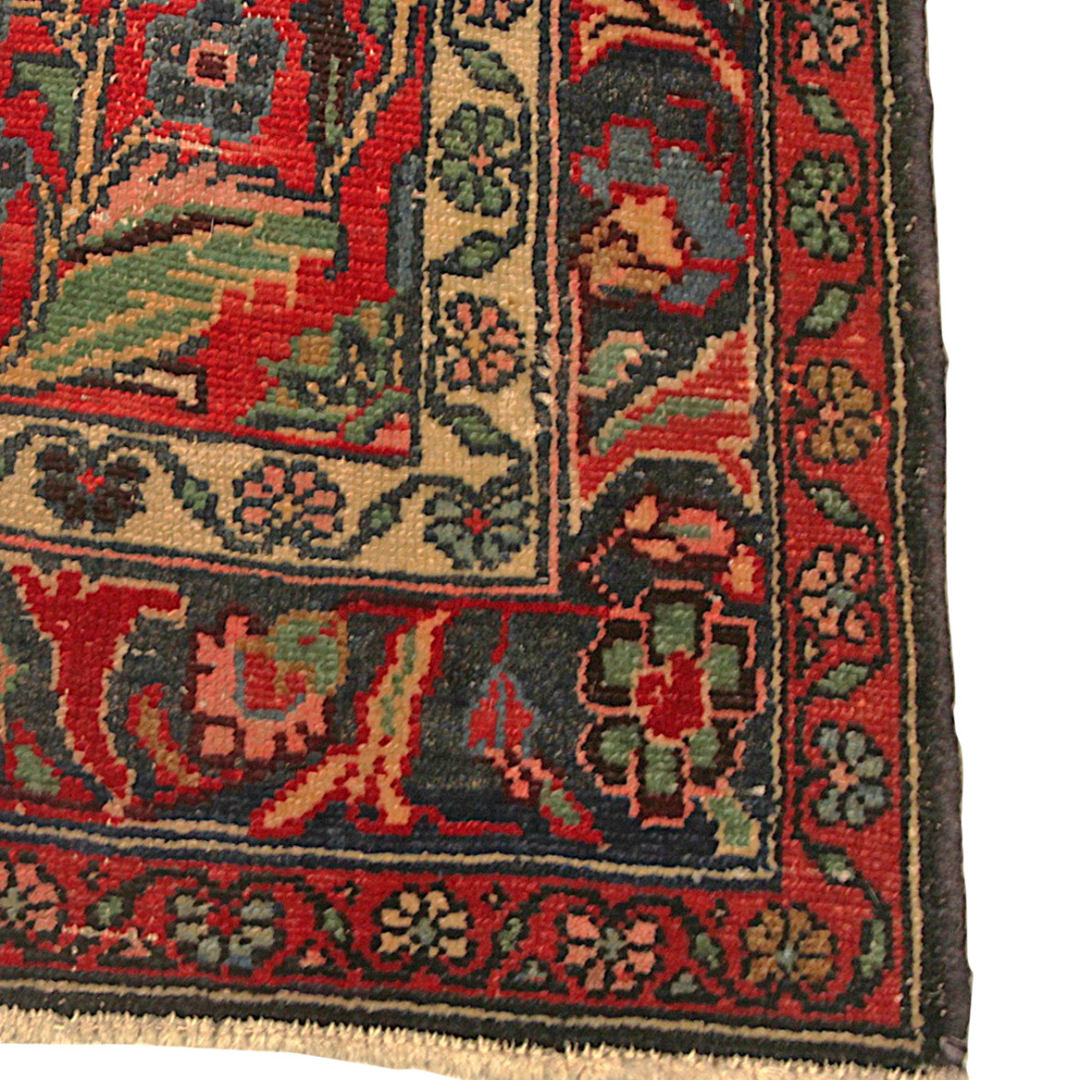 Antique Zoroastrian Clean and Soft Wool Hand Knotted Rug