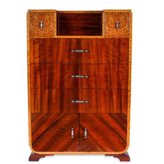 Art Deco Machine Age High Chest by Williamsport